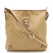 Gucci Vintage Pre-owned Canvas gucci-vskor Beige, Dam