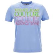 Versace Jeans Couture Snygga T-shirts och Polos Blue, Dam