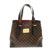 Louis Vuitton Vintage Pre-owned Tyg axelremsvskor Brown, Dam