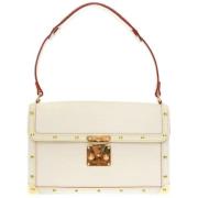 Louis Vuitton Vintage Pre-owned Tyg louis-vuitton-vskor White, Dam