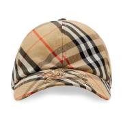 Burberry Vintage Check Mönster Hattar Beige, Herr