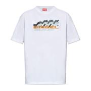 Diesel T-shirt `T-Adjust-K5` White, Herr