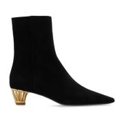 Salvatore Ferragamo Klackade ankelboots Mirta Black, Dam