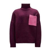 JW Anderson Stiliga Sweaters Kollektion Purple, Herr