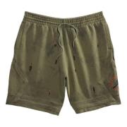 Jordan Begränsad upplaga Travis Scott Shorts Oliv Green, Herr