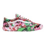 Vans Begränsad Upplaga Blommig Röd Vit Sneakers Multicolor, Herr