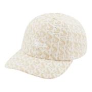 Supreme Monogram Denim 6-Panel Hat Tan Beige, Unisex