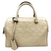 Louis Vuitton Vintage Pre-owned Laeder handvskor Beige, Dam