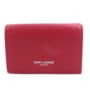 Yves Saint Laurent Vintage Pre-owned Laeder plnbcker Red, Dam