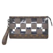 Louis Vuitton Vintage Pre-owned Tyg louis-vuitton-vskor Brown, Dam