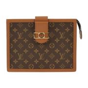 Louis Vuitton Vintage Pre-owned Laeder kuvertvskor Brown, Dam