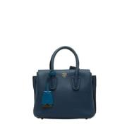 MCM Pre-owned Pre-owned Tyg handvskor Blue, Dam