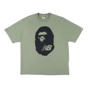 A Bathing APE Begränsad upplaga Ape Head Tee Green, Herr