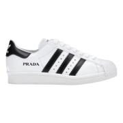 Adidas Begränsad upplaga Superstar Prada Vit Svart White, Herr