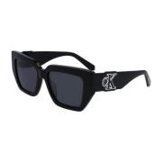 Calvin Klein Solglasögon Ckj23608S 001 Svart Ram Grå Linser Black, Uni...