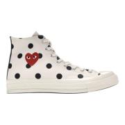 Converse Begränsad upplaga Polka Dot High Top Sneakers Beige, Herr