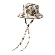 Gucci Begränsad upplaga Self Tie Nylon Hat Multicolor, Unisex