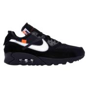 Nike Begränsad Upplaga Off-White Svart Air Max 90 Black, Herr