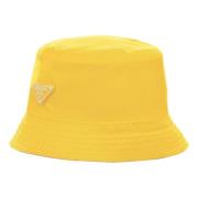 Prada Gul Nylon Bucket Hat Limited Edition Yellow, Unisex