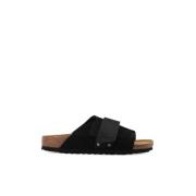 Birkenstock Kyoto Nubuck Sandaler Black, Herr