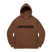 Supreme Mörkbrun Lace Hooded Sweatshirt Limited Edition Brown, Herr