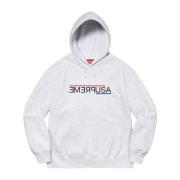 Supreme Begränsad upplaga huvtröja Ash Grey Gray, Herr