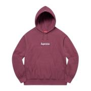 Supreme Begränsad upplaga Box Logo Hoodie Plum Brown, Herr