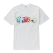 Supreme Begränsad upplaga Vattenfärg Tee Vit White, Dam