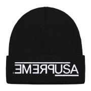 Supreme Begränsad Upplaga Svart Beanie Black, Unisex