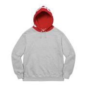 Supreme Begränsad Upplaga Kontrast Hoodie Grå Gray, Herr