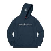 Supreme Exklusiv World Is Yours Hoodie Navy Blue, Herr