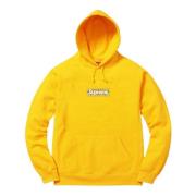 Supreme Begränsad upplaga Bandana Box Logo Hoodie Gul Yellow, Herr