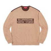 Supreme Begränsad upplaga 2-Tone Sweater Ljusbrun Brown, Herr