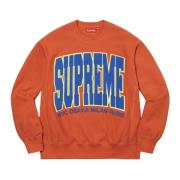 Supreme Begränsad Upplaga Städer Arc Crewneck Bränd Orange Orange, Her...