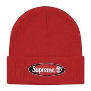 Supreme Röd Beanie Begränsad Upplaga Samarbet Red, Unisex