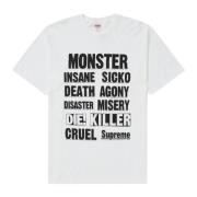 Supreme Begränsad upplaga Monster Tee Vit White, Herr