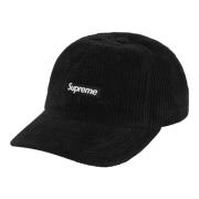 Supreme Ripple Corduroy 6-Panel Svart Keps Black, Unisex