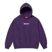 Supreme Mörklila Box Logo Huvtröja Purple, Herr