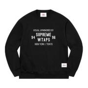 Supreme Begränsad Upplaga Svart Crewneck Tröja Black, Herr