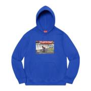 Supreme Begränsad upplaga Thrasher huvtröja Royal Blue, Herr