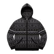 Supreme Begränsad upplaga Zip Up Hooded Sweater Black, Herr