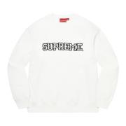 Supreme Begränsad upplaga Shattered Logo Crewneck White, Herr