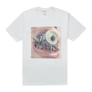 Supreme Klassisk Vit Braces Tee Begränsad Upplaga White, Herr