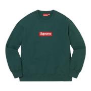 Supreme Begränsad upplaga Crewneck Dark Pine Green, Herr