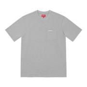 Supreme Begränsad upplaga Ficka Tee Grå Fw22 Gray, Herr