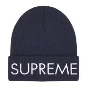 Supreme Begränsad upplaga Navy Beanie Blue, Unisex