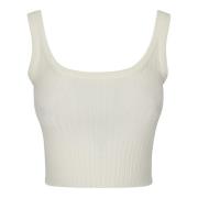 Sportmax Stilfull Papilla Top för Kvinnor White, Dam