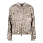 Herno Paljett Bomberjacka Beige, Dam