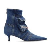 Diesel Spetsiga ankelboots D-Venus Pocket LB Blue, Dam