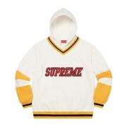 Supreme Begränsad Upplaga Hockey Hoodie Vit Multicolor, Herr